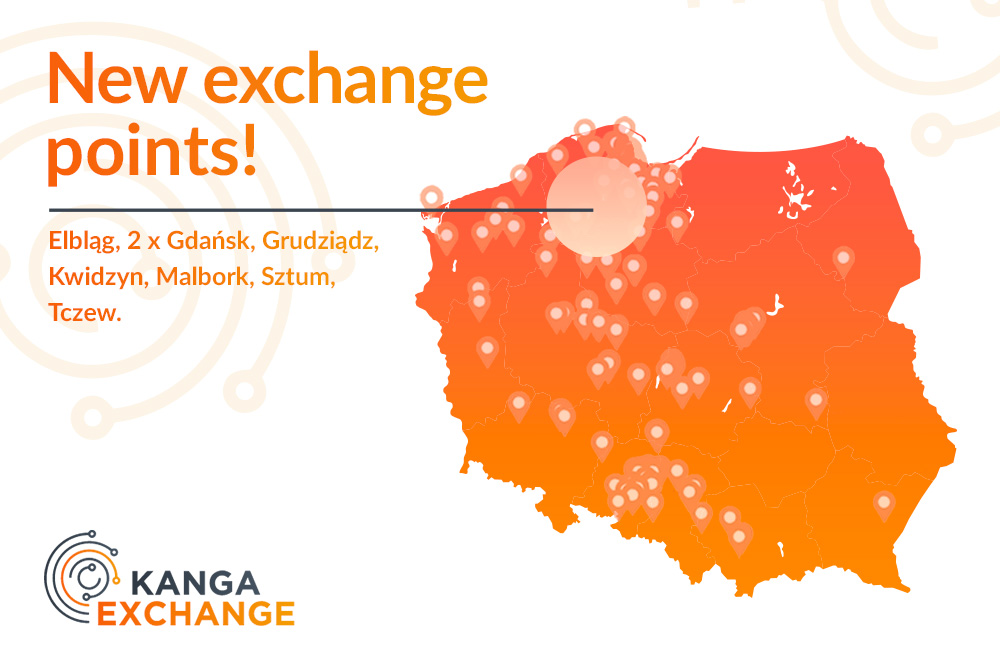 New exchange points of Kanga Exchange