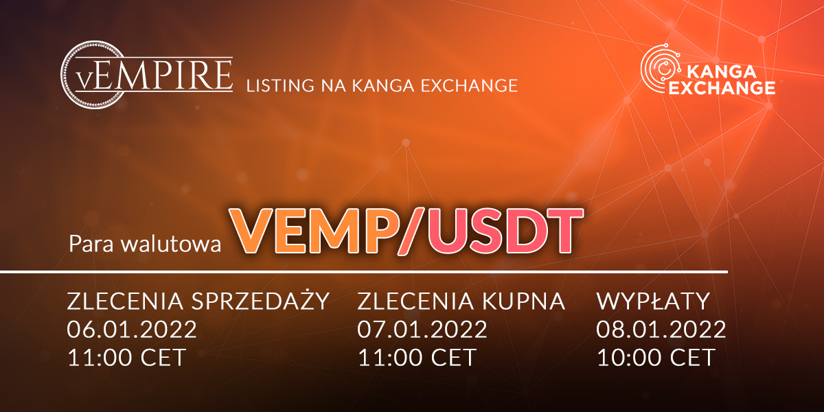Nowy listing na Kanga Exchange: Projekt vEMPIRE DDAO