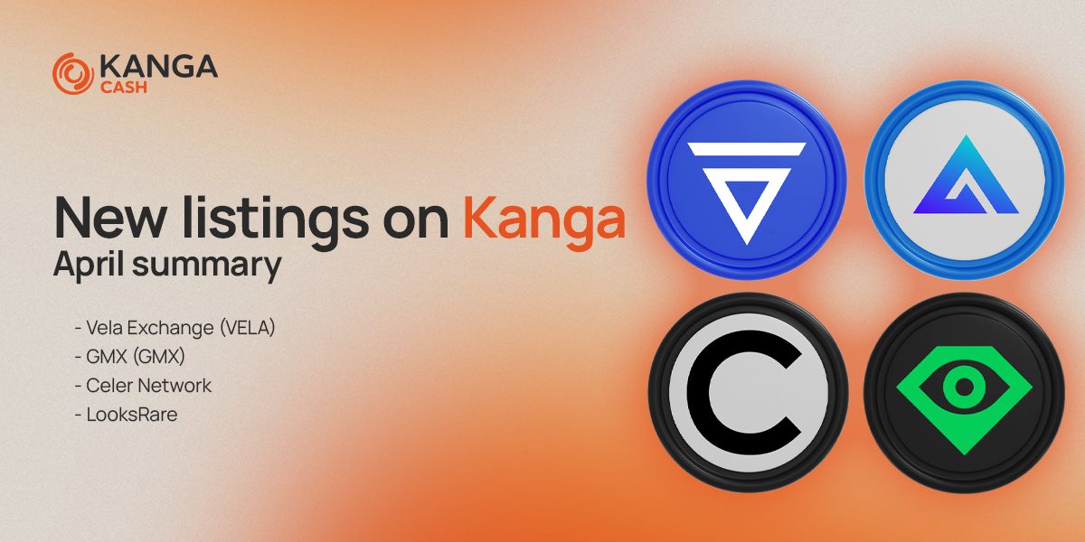 April summary - new listings on Kanga