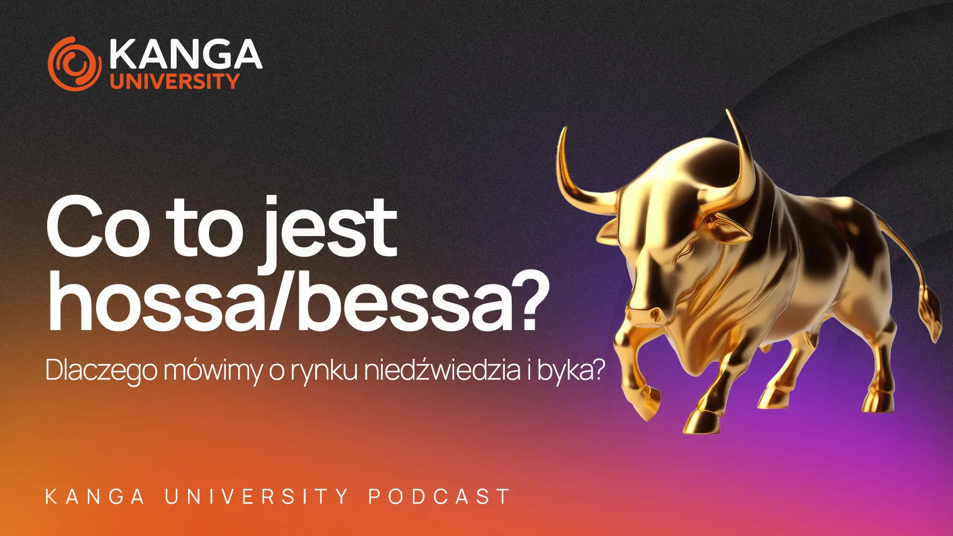 Kanga University Podcast #14 | Co to jest hossa/bessa? Część I